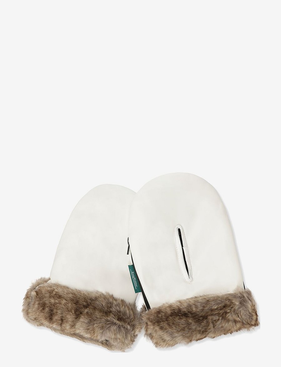 KongWalther - Østerbro gloves - madalaimad hinnad - cream fur - 1