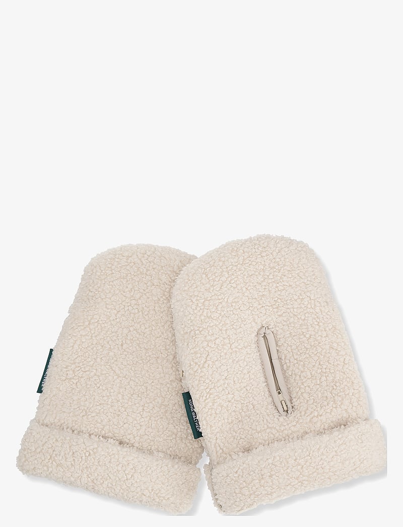 KongWalther - KONG.WALTHER Creme Teddy Stroller Gloves - accessoires landau - creme teddy - 0