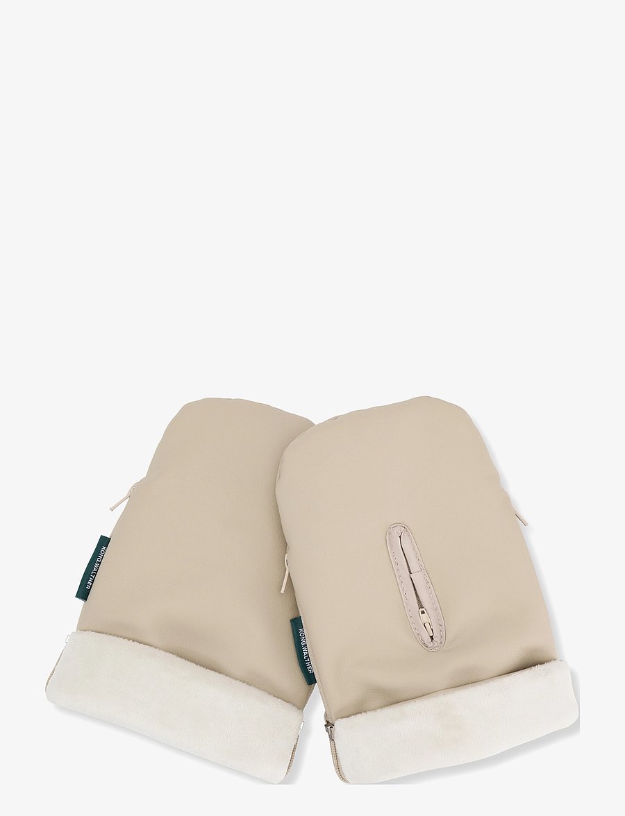 KongWalther - KONG.WALTHER Creme Fleece Stroller Gloves - kinderwagen-handwärmer - creme fleece - 1