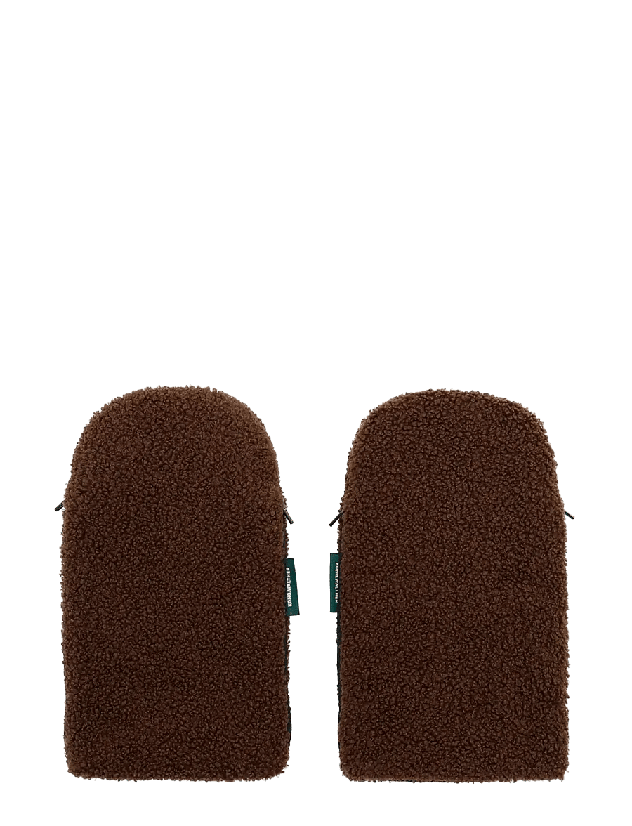 KongWalther - Stroller Gloves Chocolate Brown Teddy - kinderwagen-handwärmer - chocolate brown teddy - 1