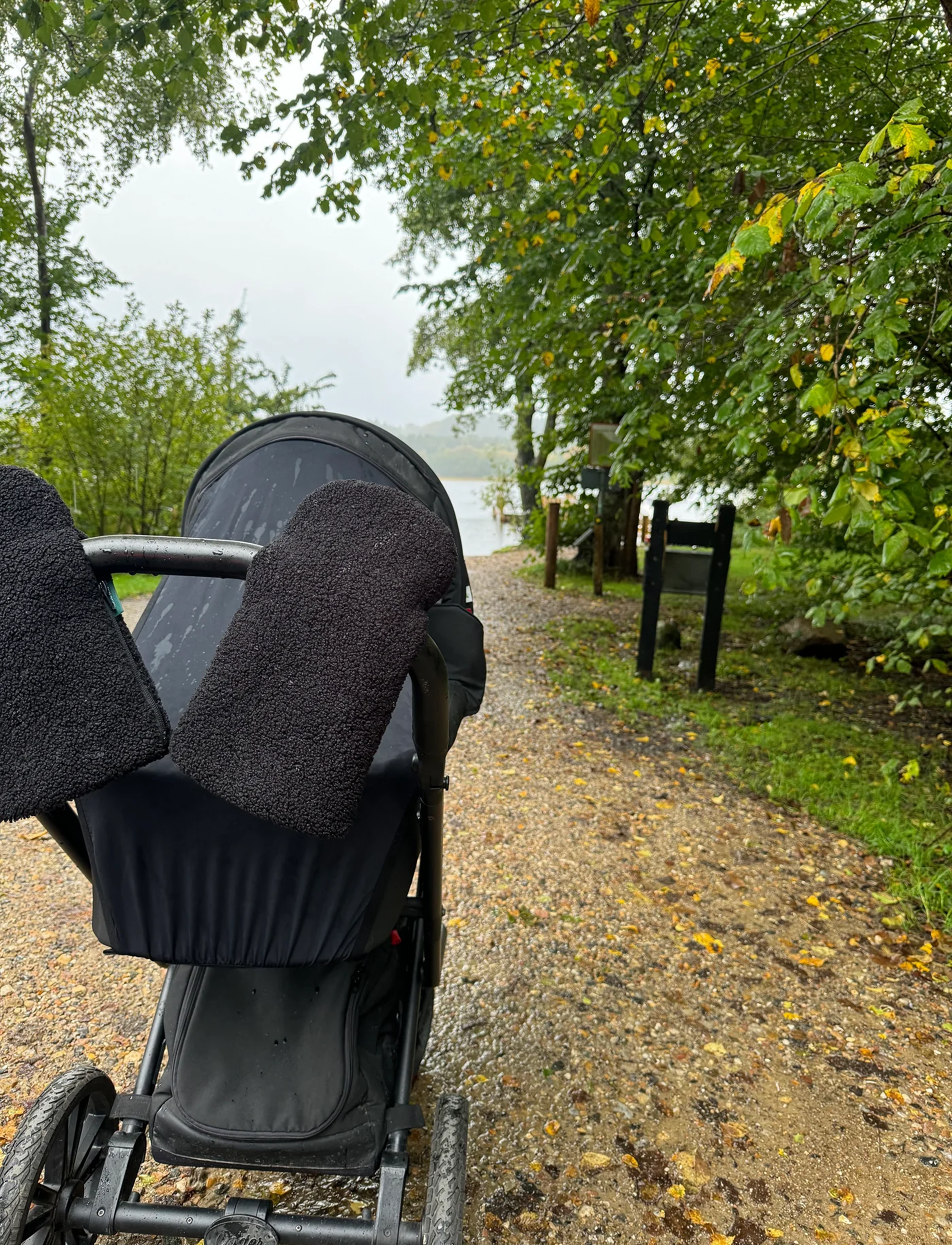 KongWalther - Stroller Gloves Black Teddy - rękawiczki do wózka - black teddy - 3