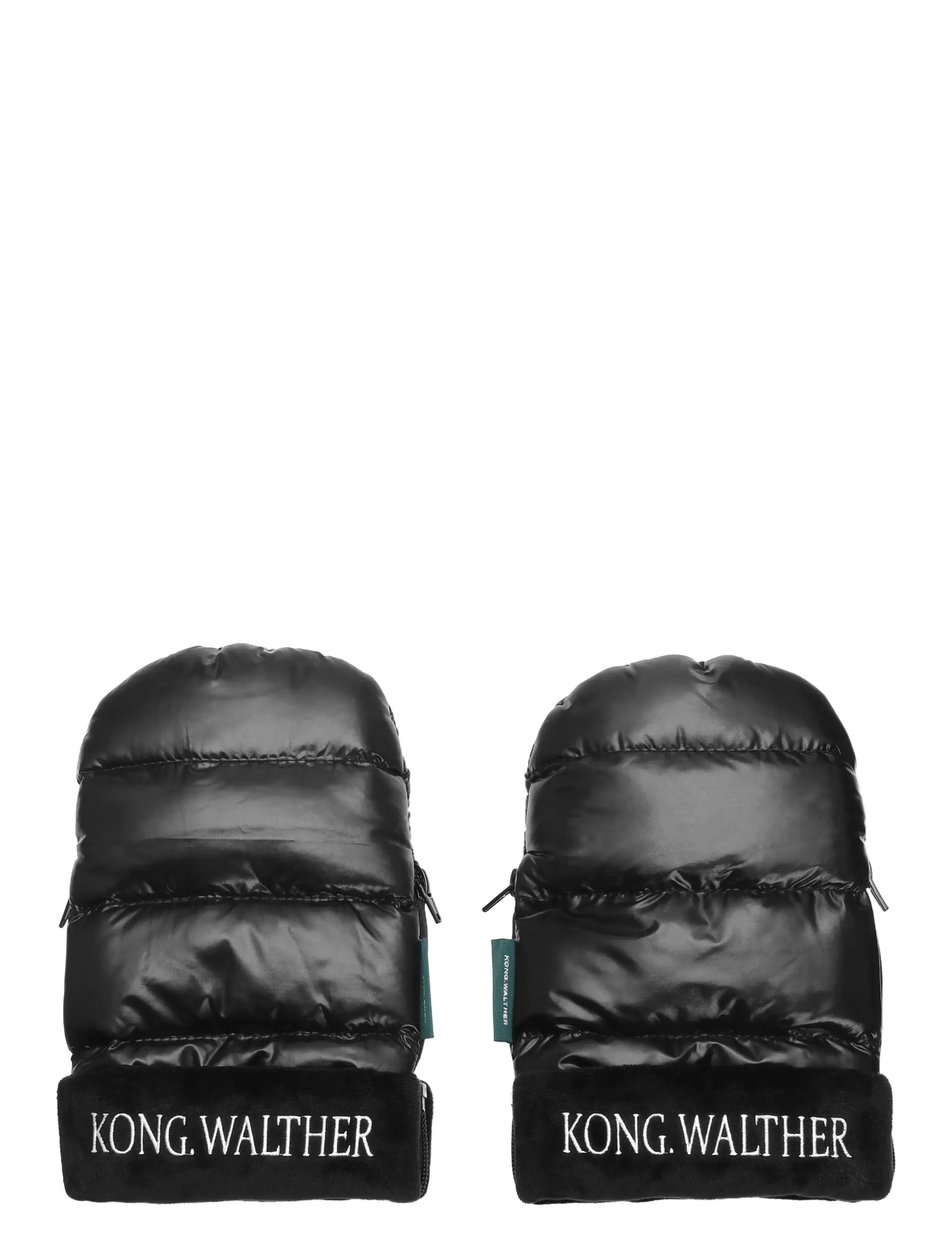 KongWalther - KONG.WALTHER Puffer Black Stroller Gloves - barnevognshandsker - puffer black - 2