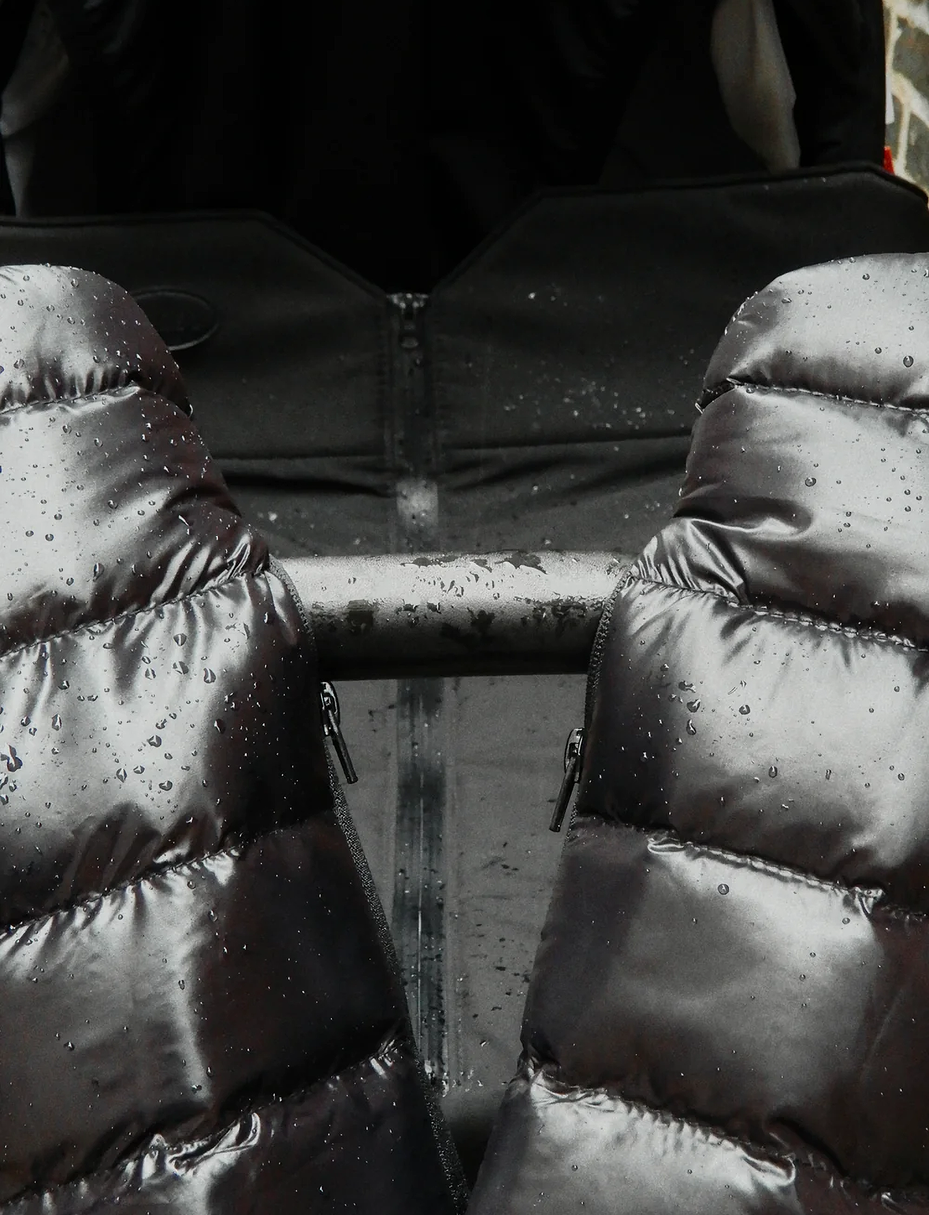 KongWalther - KONG.WALTHER Puffer Black Stroller Gloves - barnevognshandsker - puffer black - 4