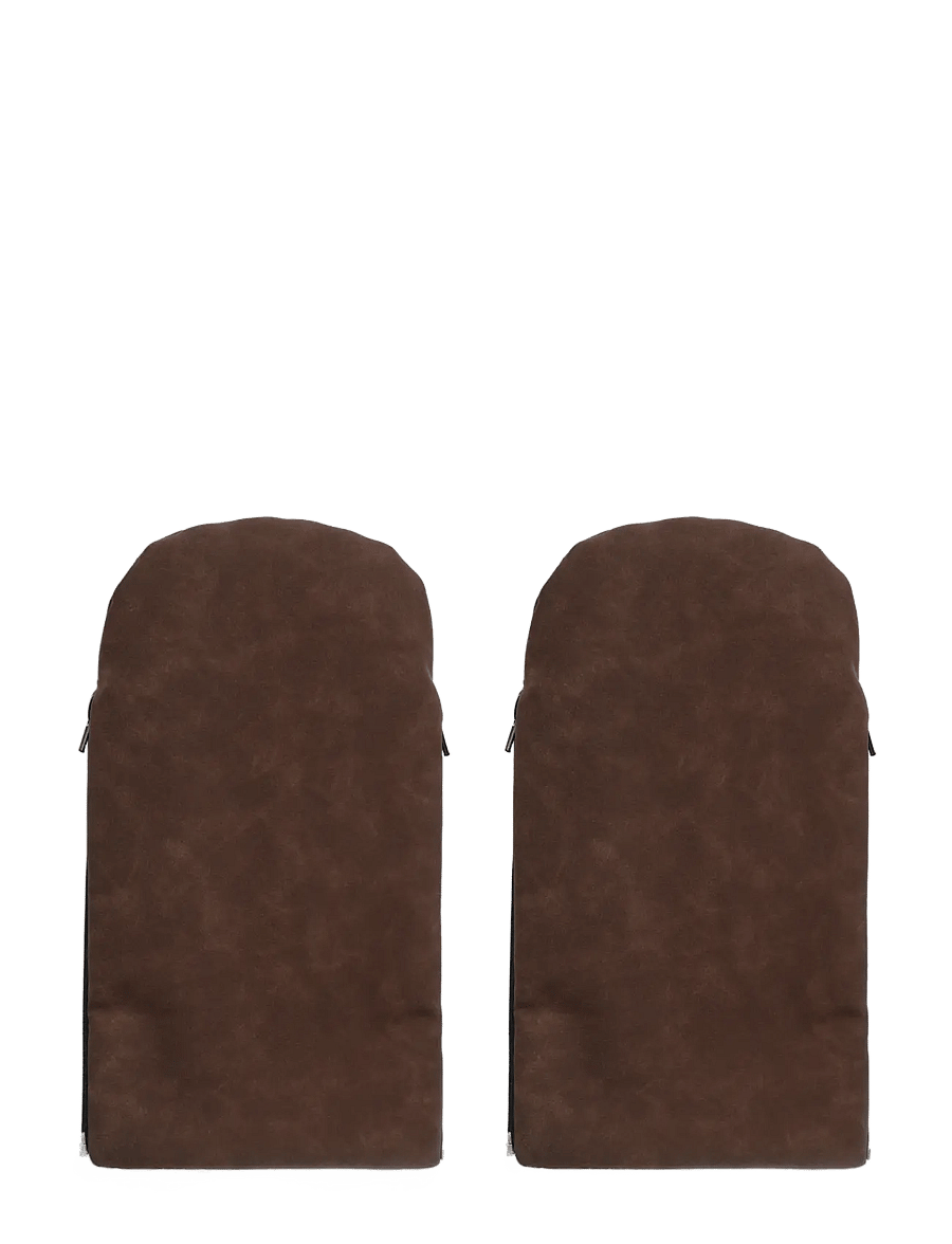 KongWalther - KONG WALTHER Stroller Gloves Chocolate Brown Faux Suede - handschuhe - chocolate brown faux suede - 1