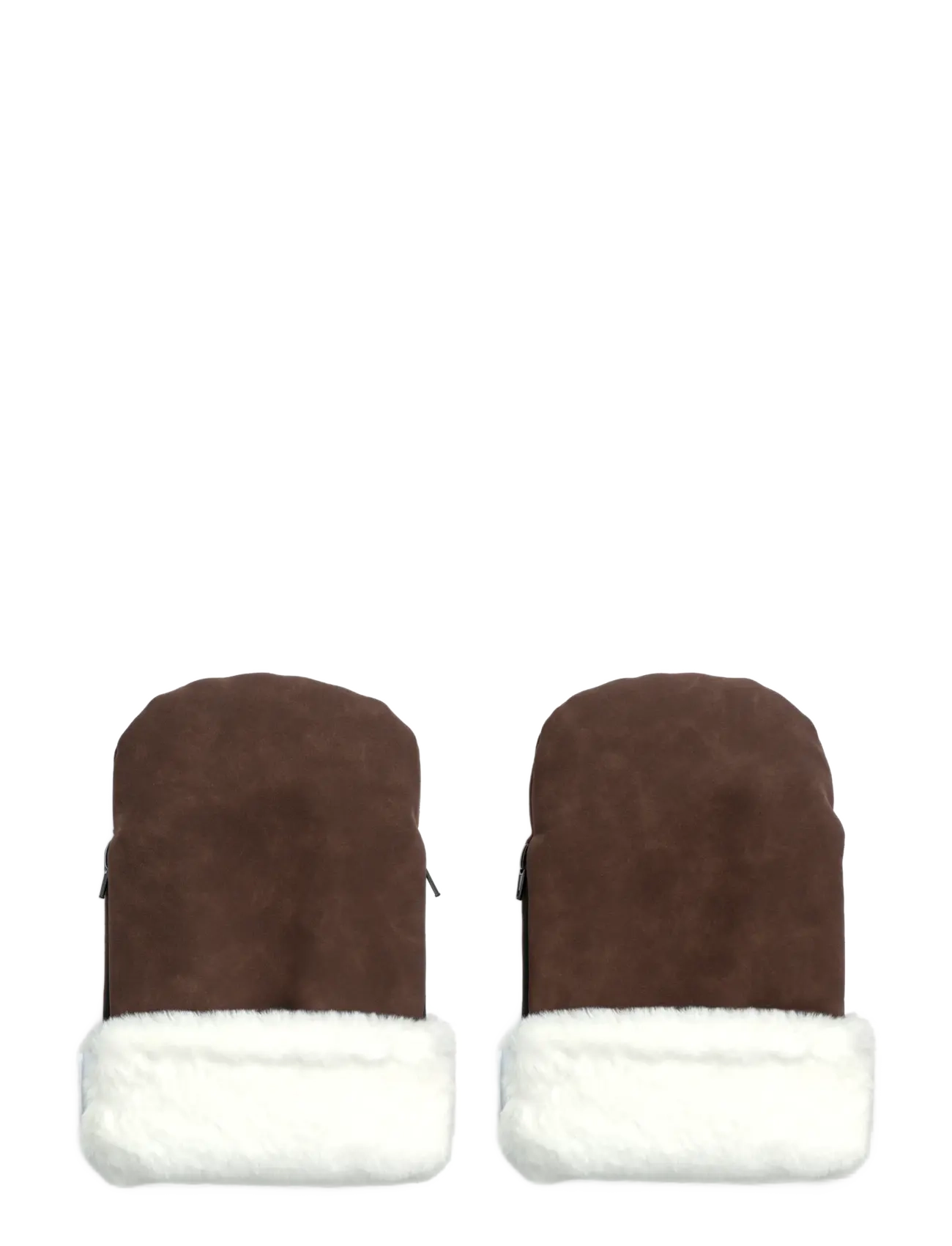 KongWalther - KONG WALTHER Stroller Gloves Chocolate Brown Faux Suede - handschuhe - chocolate brown faux suede - 2