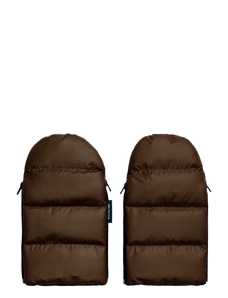 KongWalther - KONG WALTHER Stroller Gloves Puffer Chocolate Brown - barnvagnsvantar - puffer chocolate brown - 1