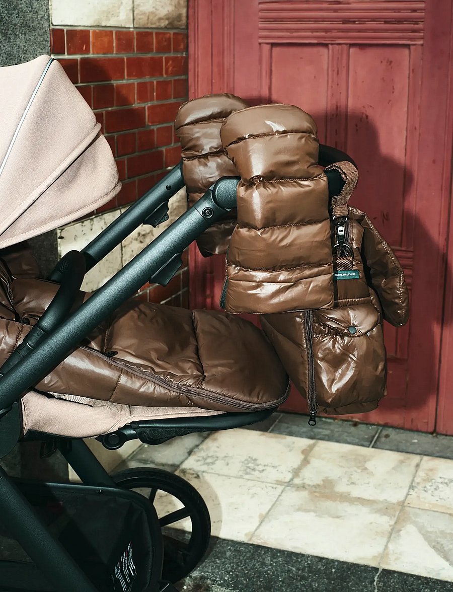 KongWalther - KONG WALTHER Stroller Gloves Puffer Chocolate Brown - kinderwagen-handwärmer - puffer chocolate brown - 5