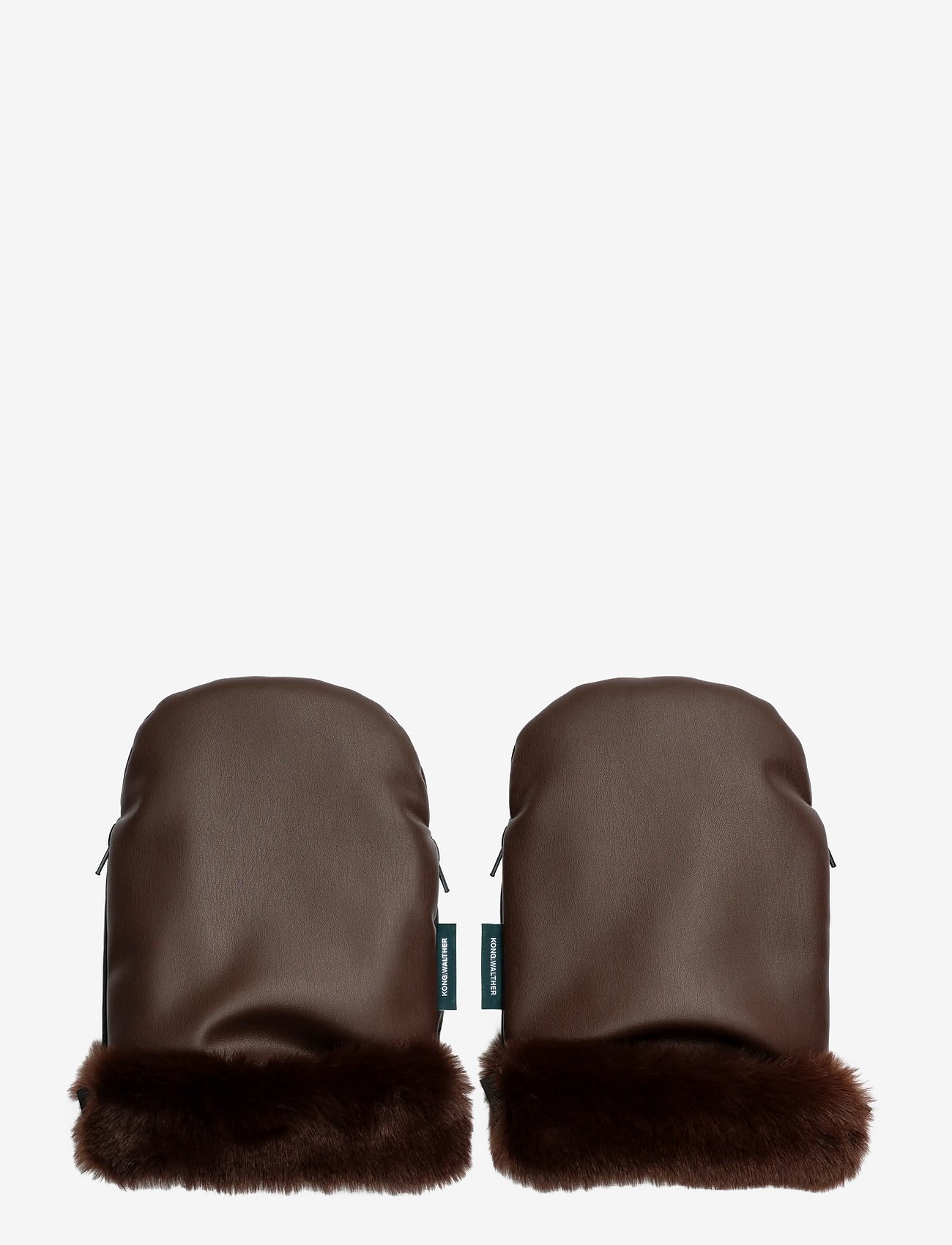 KongWalther Kong Walther Stroller Gloves Chocolate Brown Fur - Brown - ONE SIZE