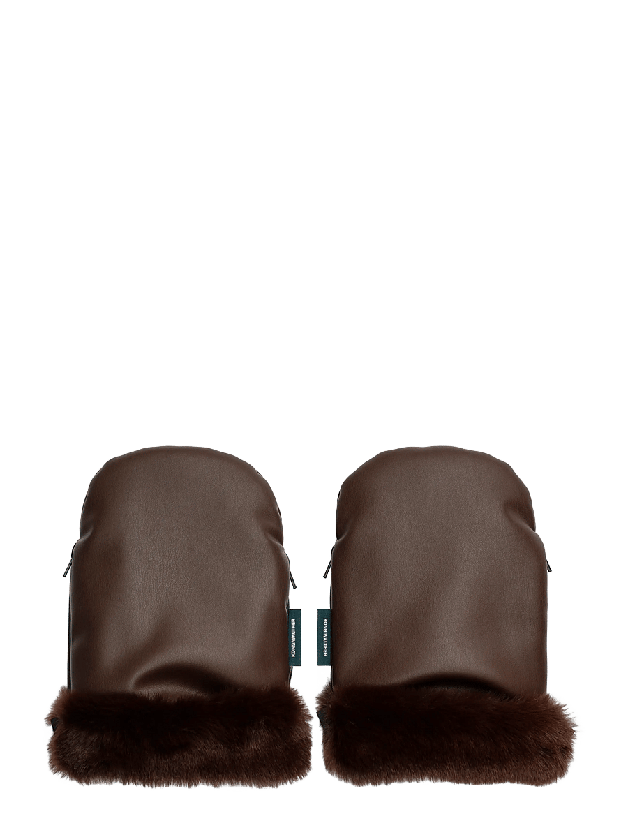 KongWalther - KONG WALTHER Stroller Gloves Chocolate Brown Fur - kinderwagen-handwärmer - chocolate brown fur - 0