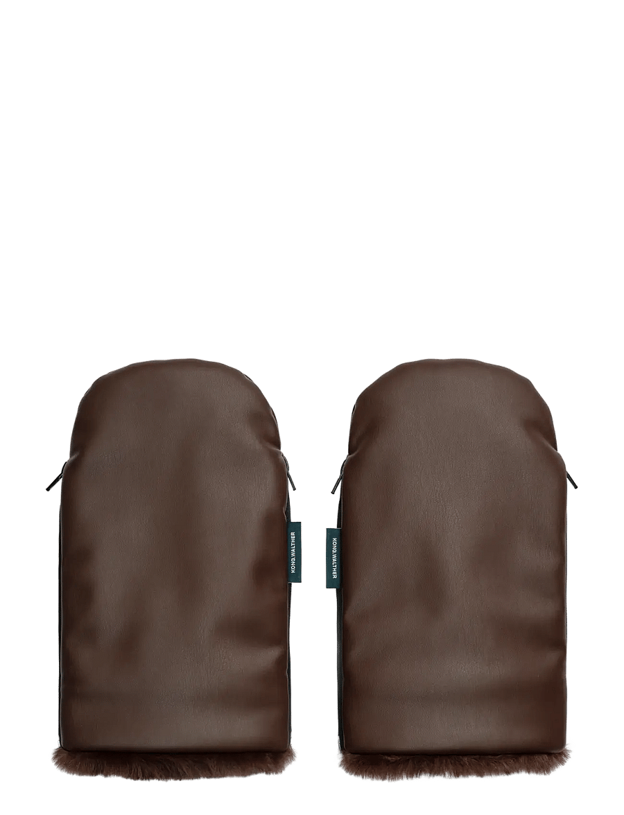 KongWalther - KONG WALTHER Stroller Gloves Chocolate Brown Fur - kinderwagen-handwärmer - chocolate brown fur - 1