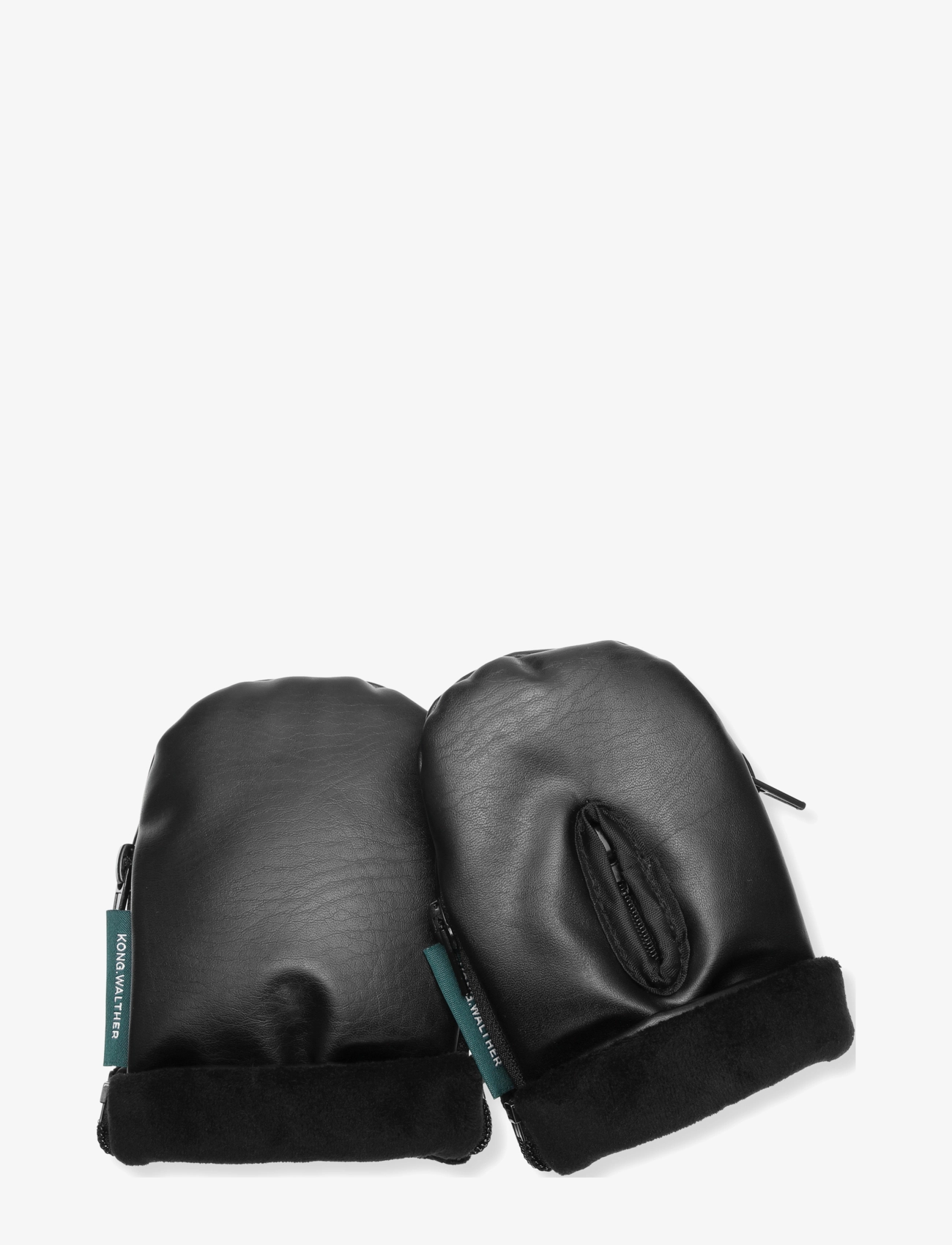 KongWalther - KONG.WALTHER Kids Black Stroller Gloves - ratiņu cimdi - black - 1