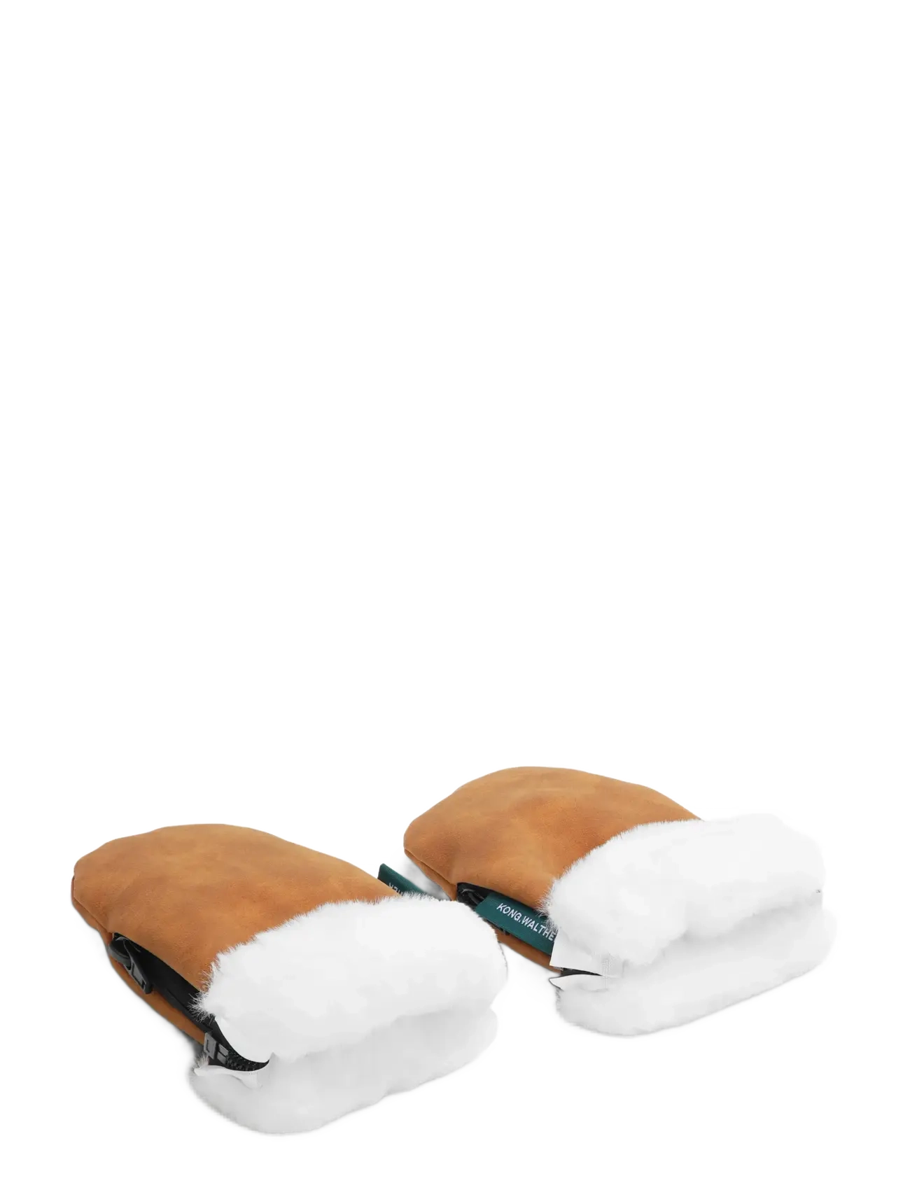 KongWalther Stroller Gloves Mini Brown Faux Suede - Kong Walther - BROWN FAUX SUEDE / brown