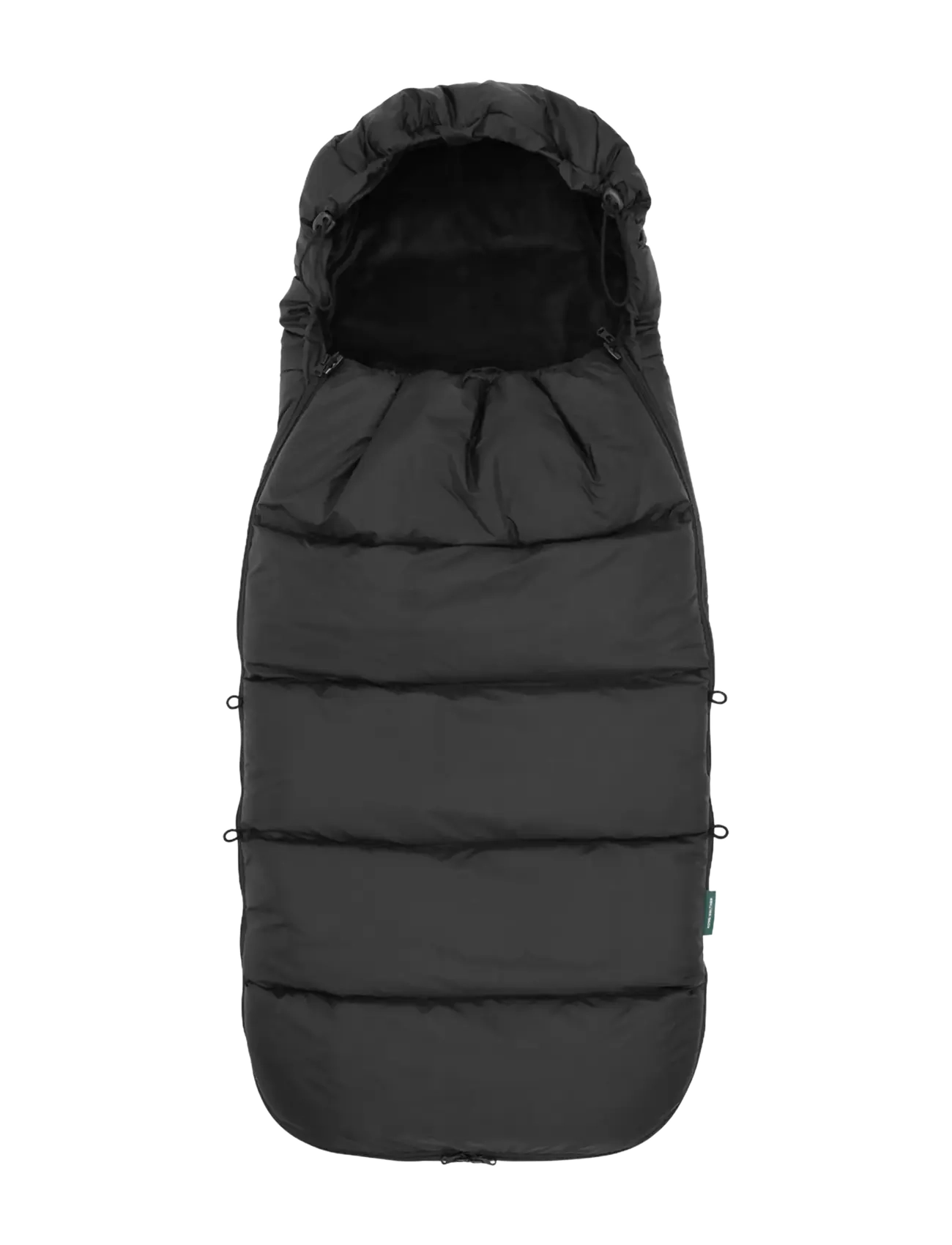 KongWalther Puffer Footmuff Black - Babyprodukter - BLACK / black