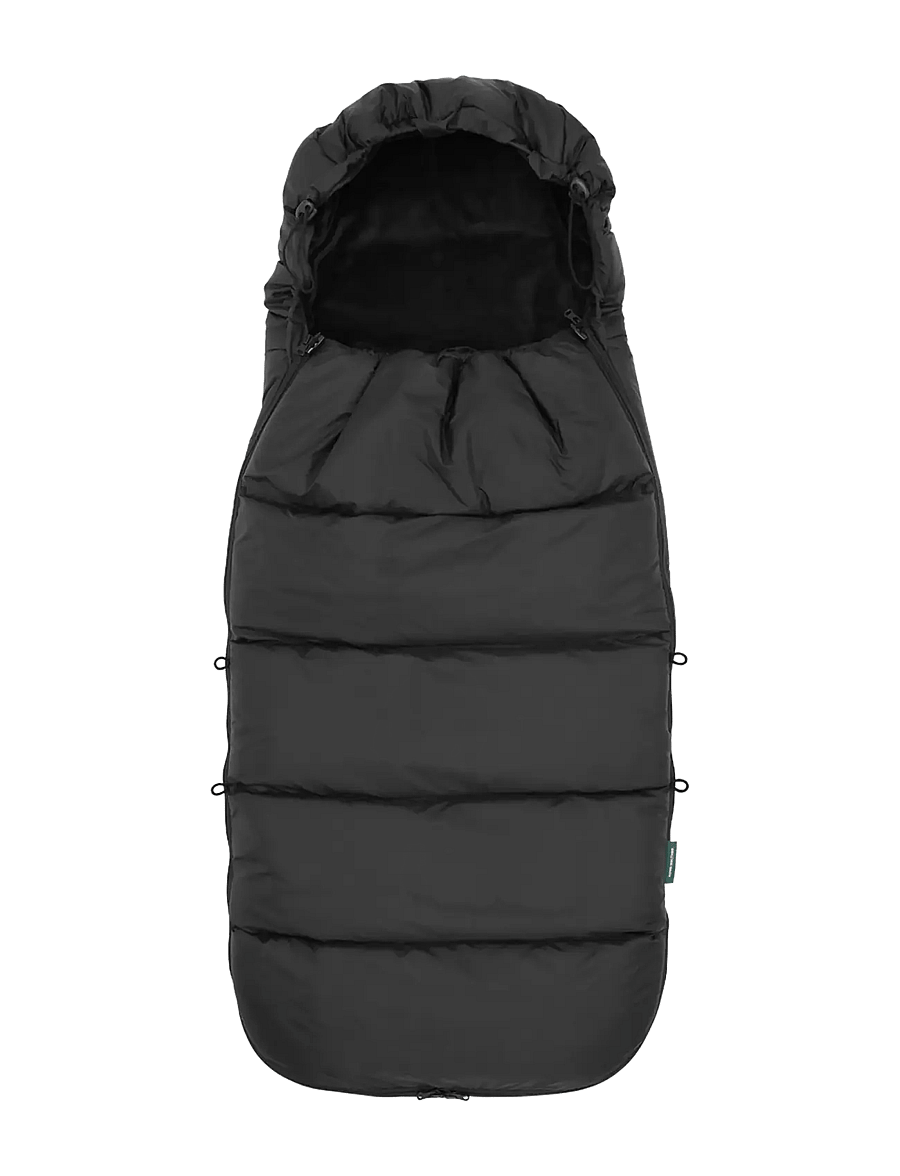 KongWalther - Puffer Footmuff Black - barnvagnar & tillbehör - black - 1