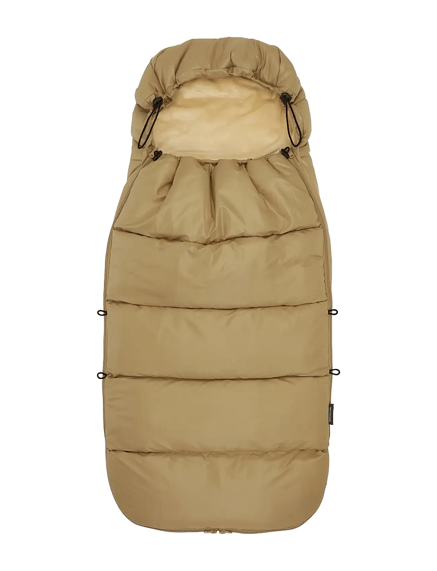 KongWalther - Puffer Footmuff Creme - barnvagnar & tillbehör - creme - 1