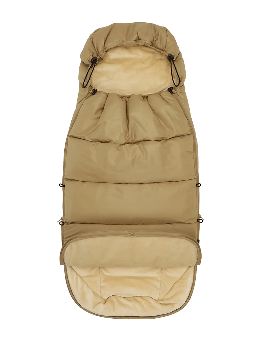KongWalther - Puffer Footmuff Creme - barnvagnar & tillbehör - creme - 2