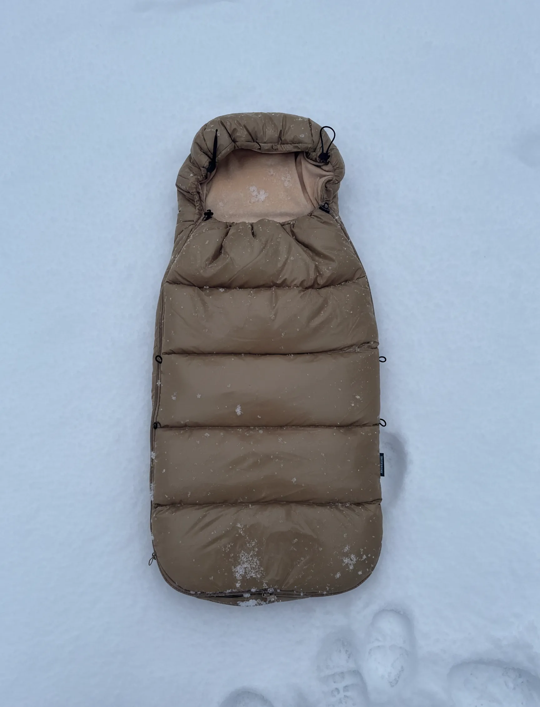 KongWalther - Puffer Footmuff Creme - barnvagnar & tillbehör - creme - 3