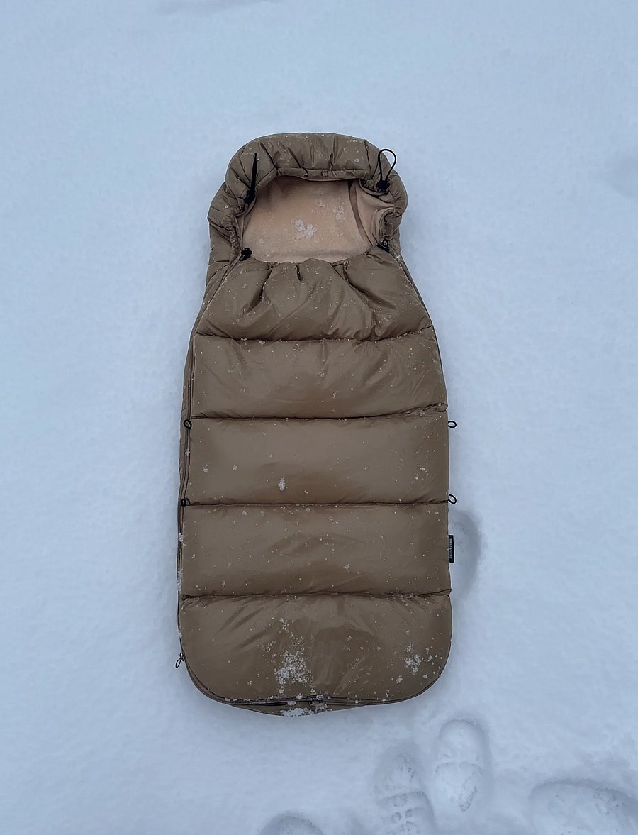 KongWalther - Puffer Footmuff Creme - barnvagnar & tillbehör - creme - 3