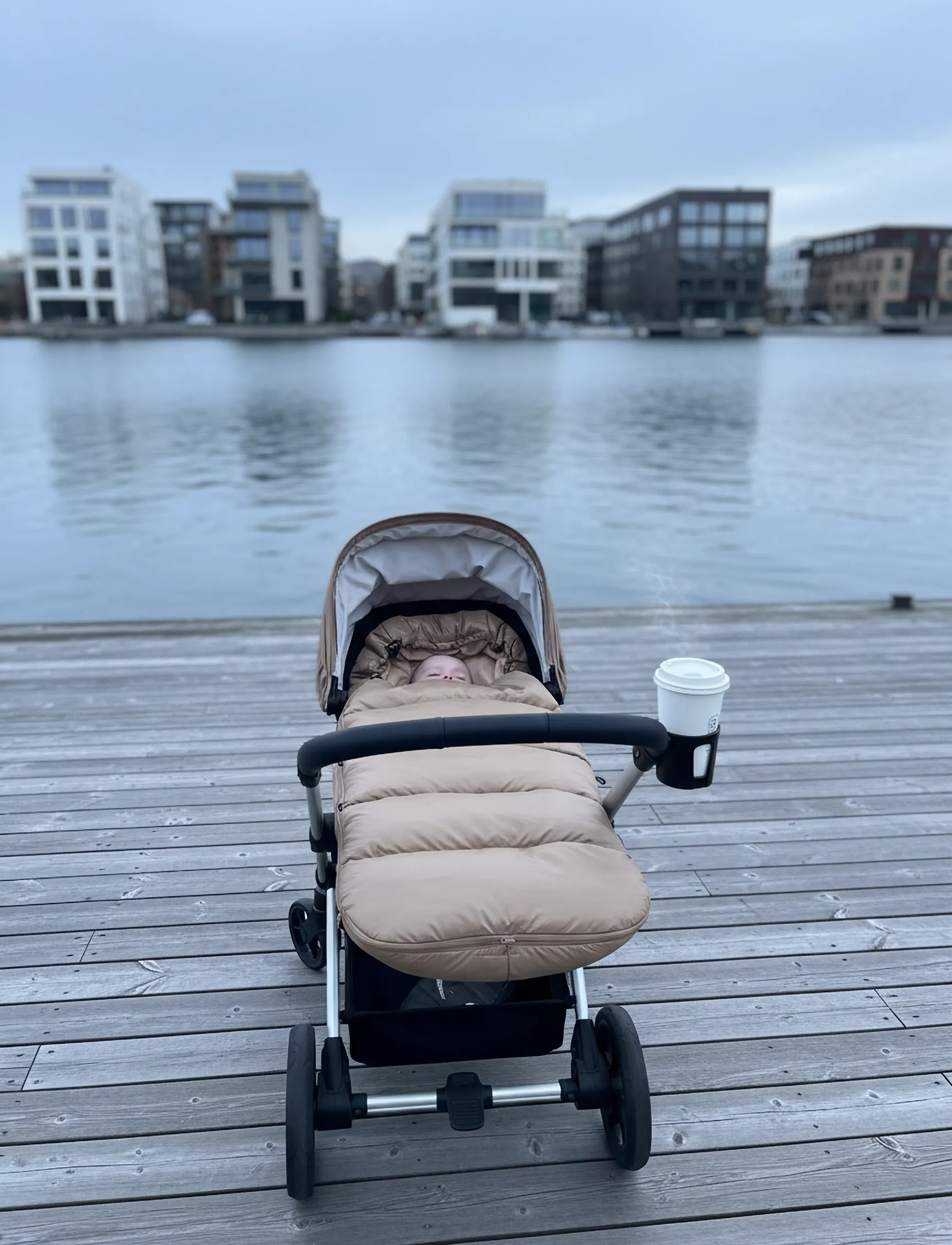 KongWalther - Puffer Footmuff Creme - barnvagnar & tillbehör - creme - 4