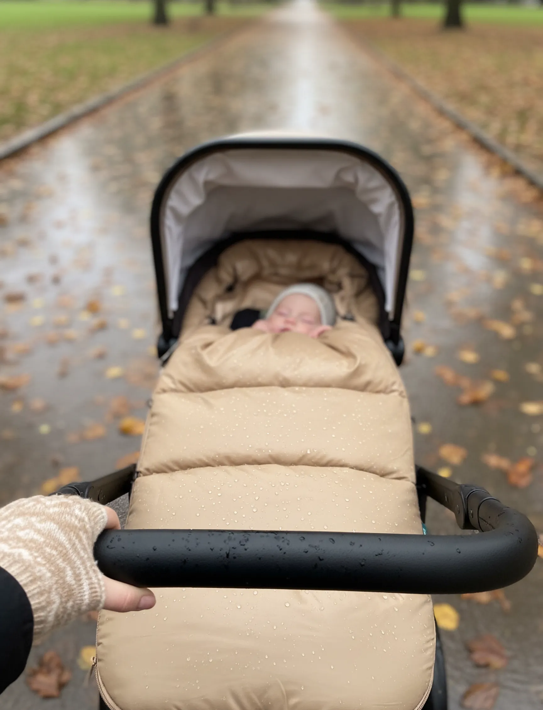 KongWalther - Puffer Footmuff Creme - barnvagnar & tillbehör - creme - 5