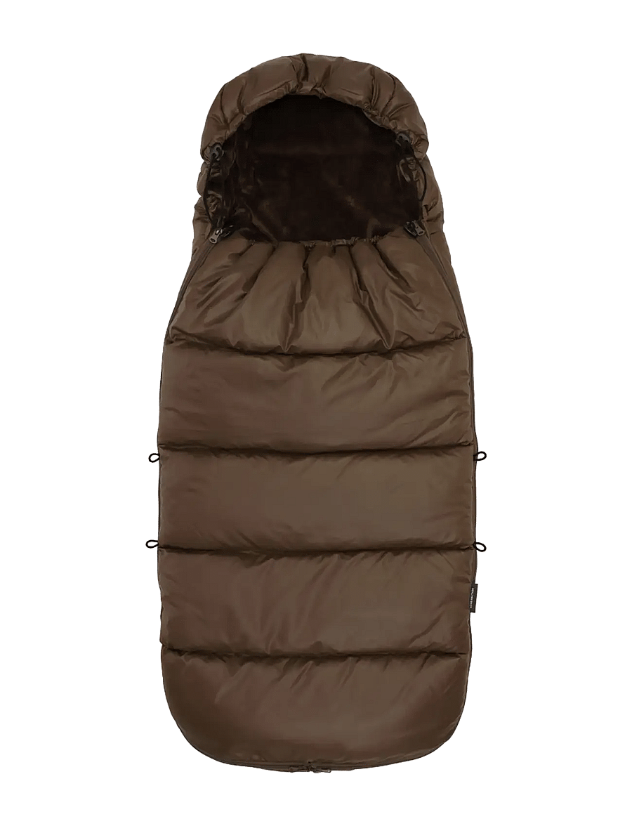 KongWalther - Puffer Footmuff Chocolate Brown - barnvagnar & tillbehör - chocolate brown - 1