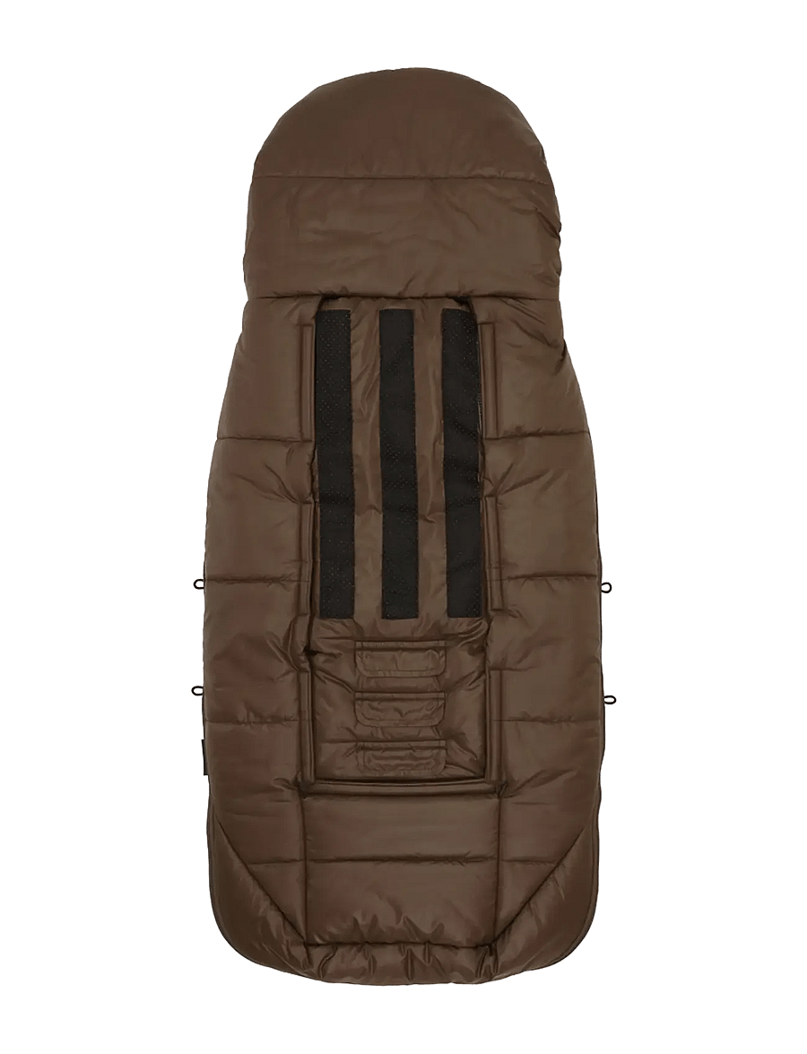 KongWalther - Puffer Footmuff Chocolate Brown - barnvagnar & tillbehör - chocolate brown - 2