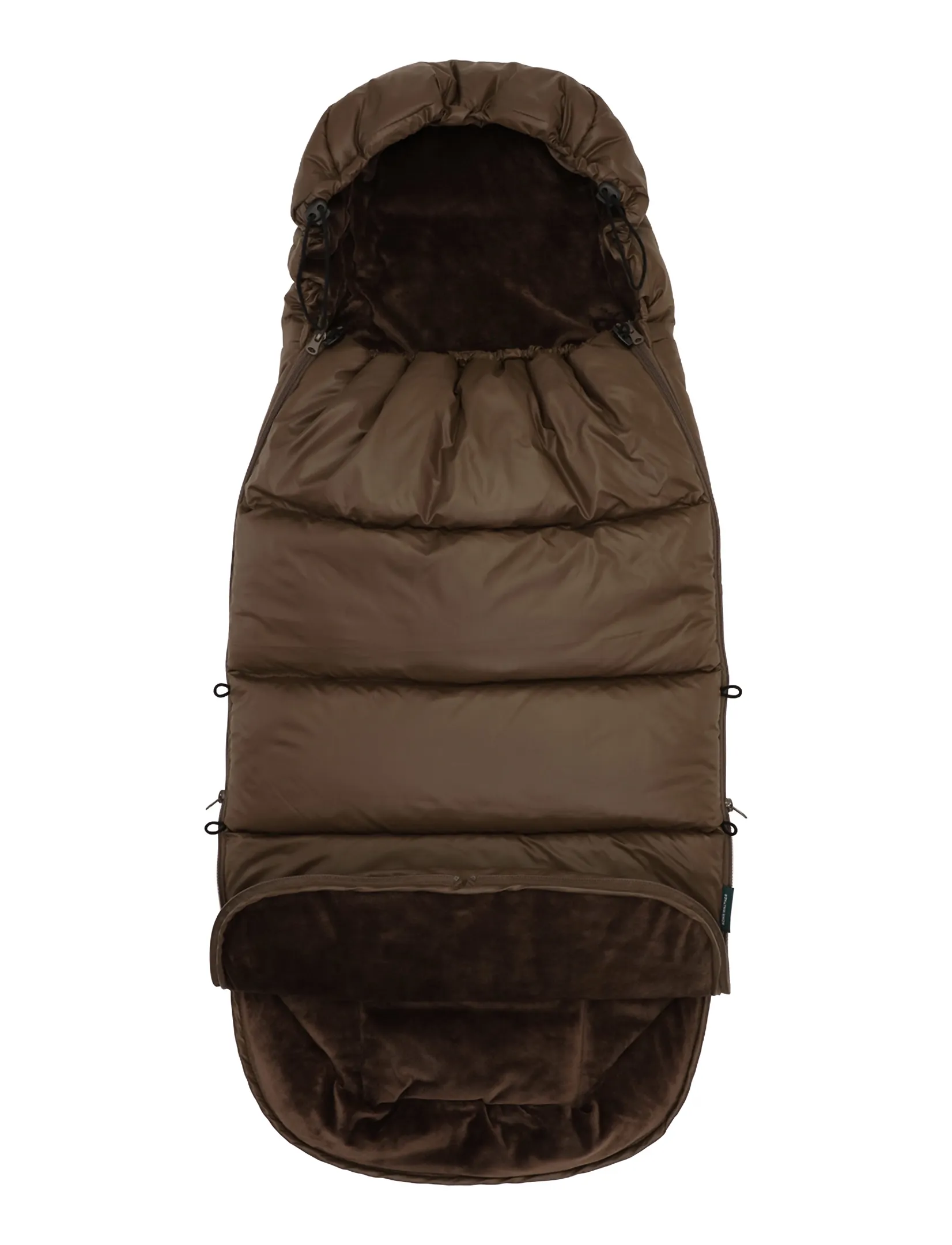 KongWalther - Puffer Footmuff Chocolate Brown - barnvagnar & tillbehör - chocolate brown - 0