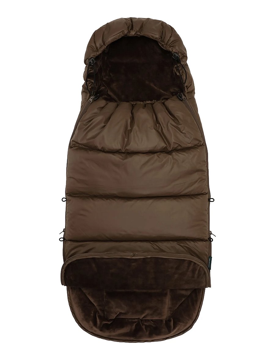 KongWalther - Puffer Footmuff Chocolate Brown - barnvagnar & tillbehör - chocolate brown - 0