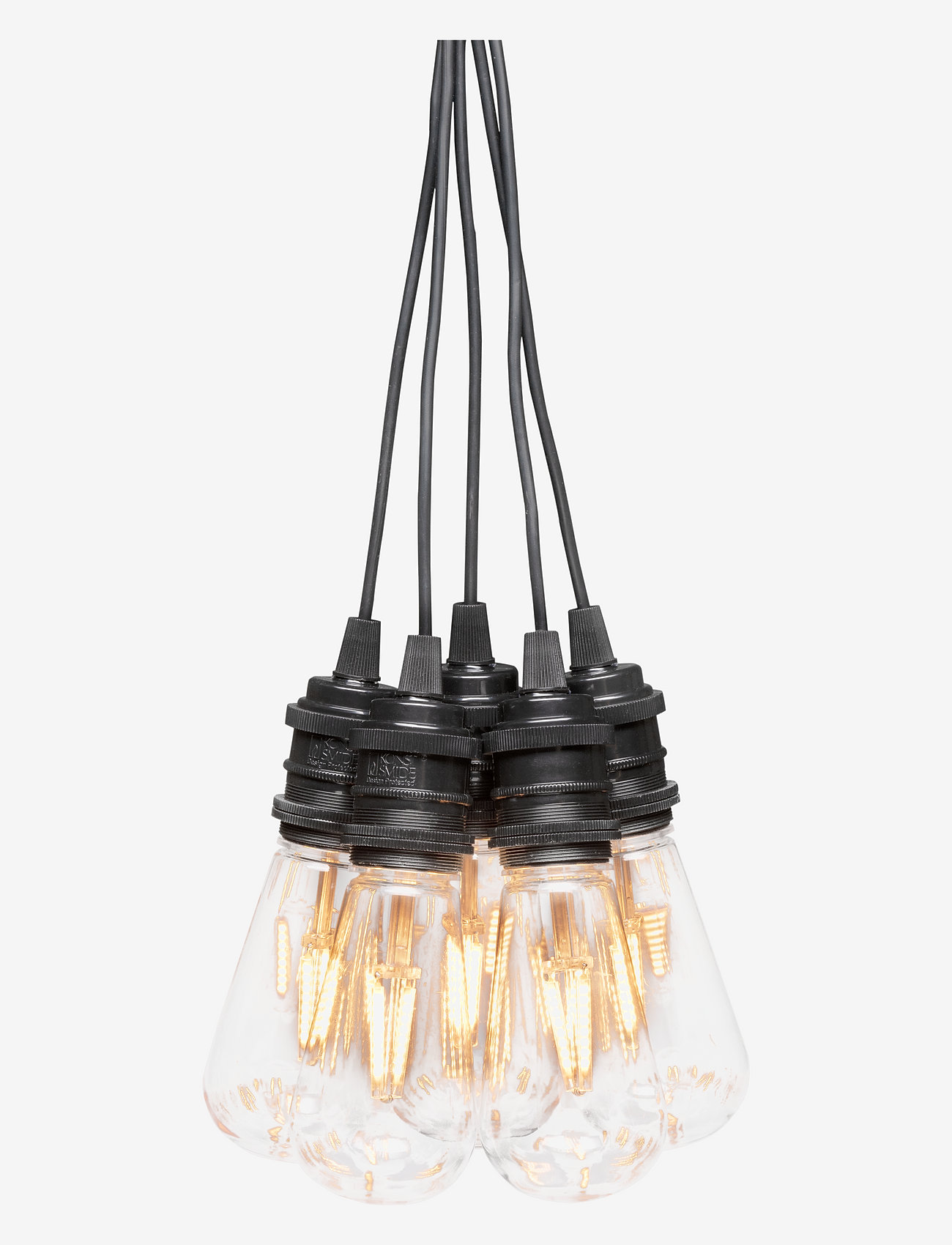 Konstsmide - Slinga E27 10 amber utbytbar LED - glödlampor - black - 0