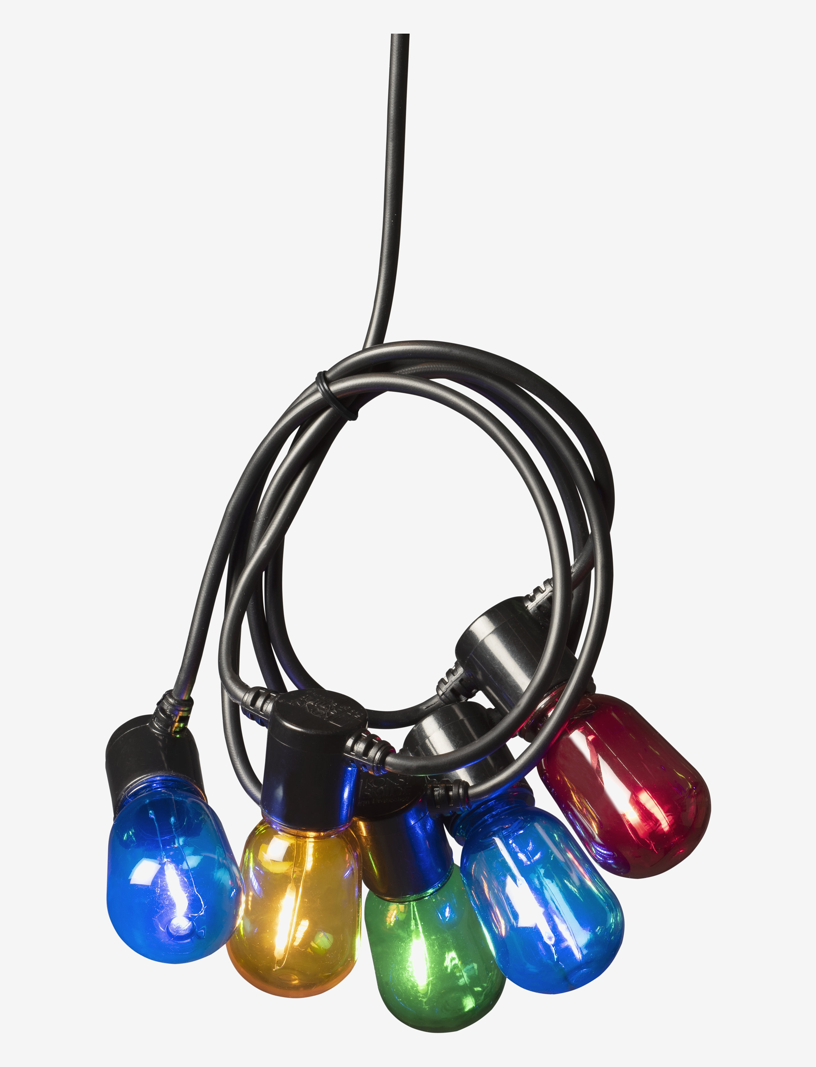 KONSTSMIDE Lyskæde E14 Med 20 Ovale Led-Pærer Schwarz - One Size - Unisex
