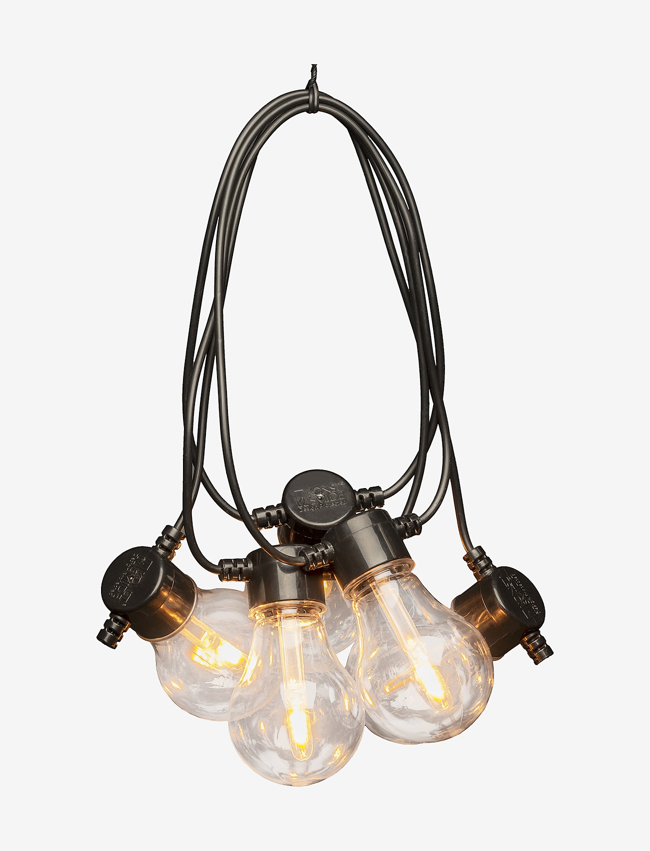 Konstsmide - Lightset 10 bulb replace. LED - black - 0
