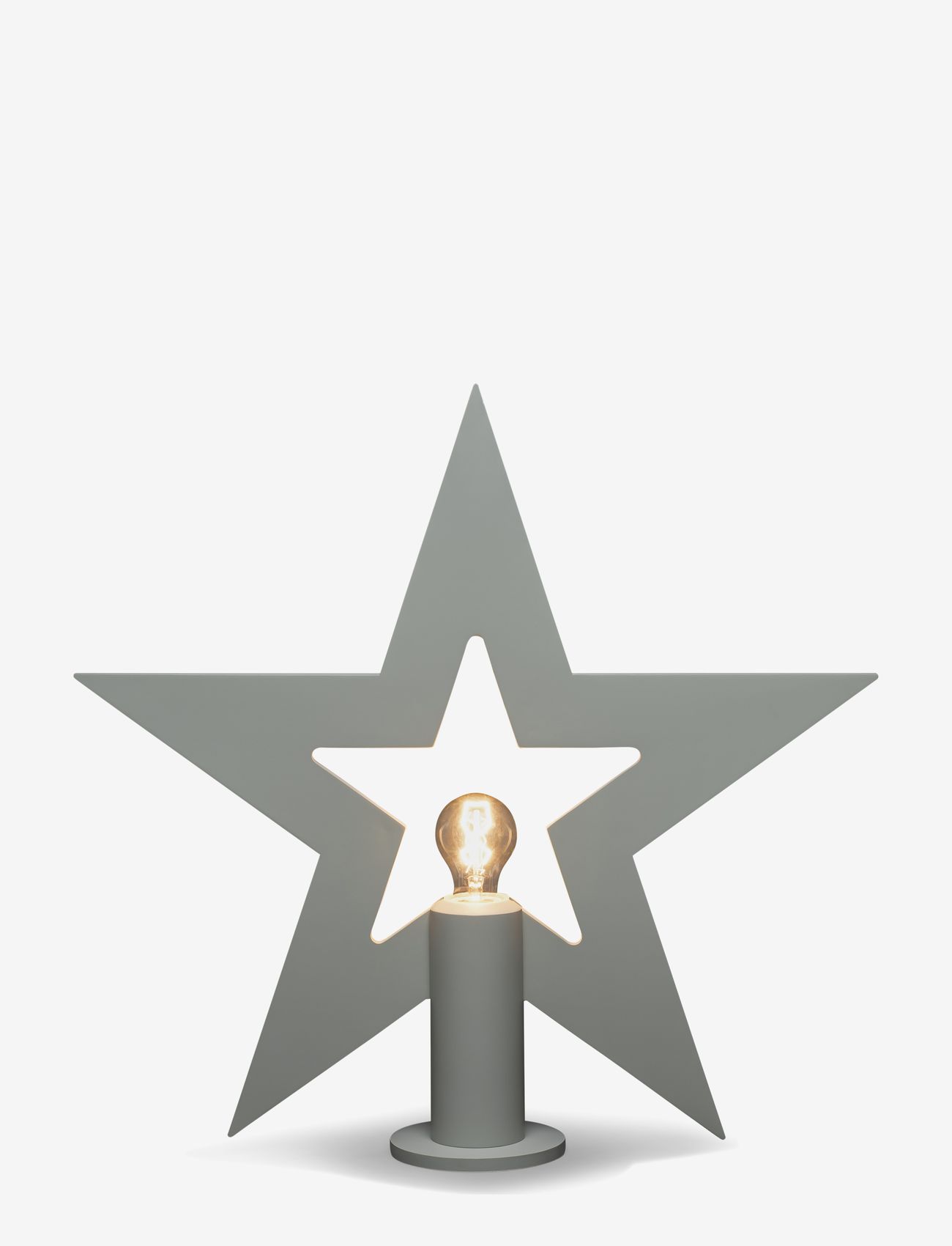 Konstsmide - Table star wood natural 56 cm - julestjerner - grey - 0