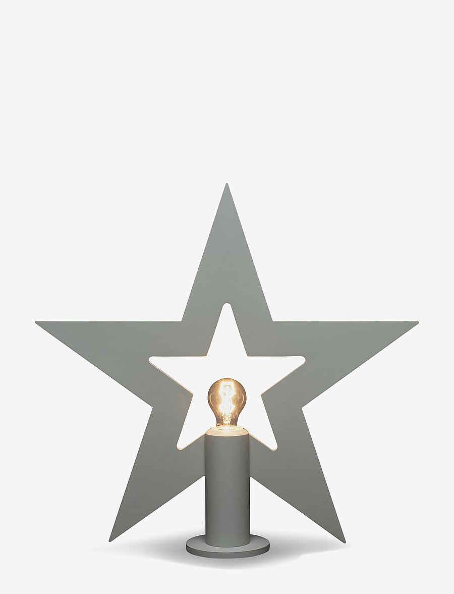 Konstsmide - Table star wood 56 cm - grey - 0