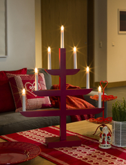 Konstsmide - Candlestick, 7 bulbs - weihnachtsbeleuchtung - red - 1