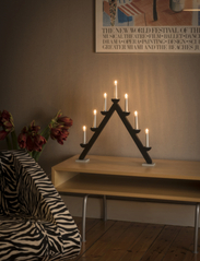 Konstsmide - Candlestick wood 7 bulbs - julelys - matt black - 1