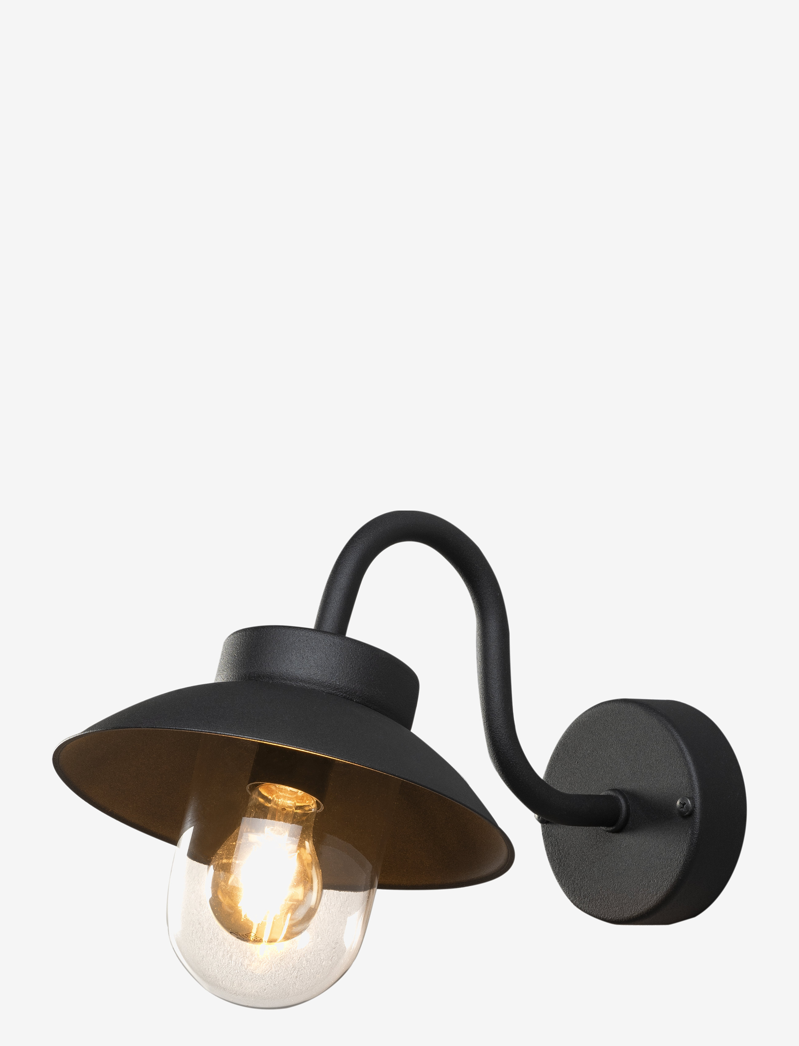 KONSTSMIDE Vega Mini Væglampe E27 Schwarz - H:24.5CM - Unisex