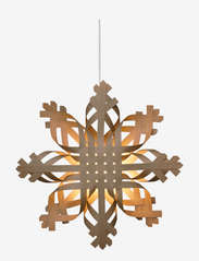 Konstsmide - Pappersstjärna brun 50 cm - kalėdų dekoracijos - brown - 0