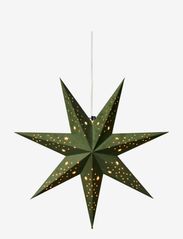 Paper star velvet 60cm 7points - GREEN