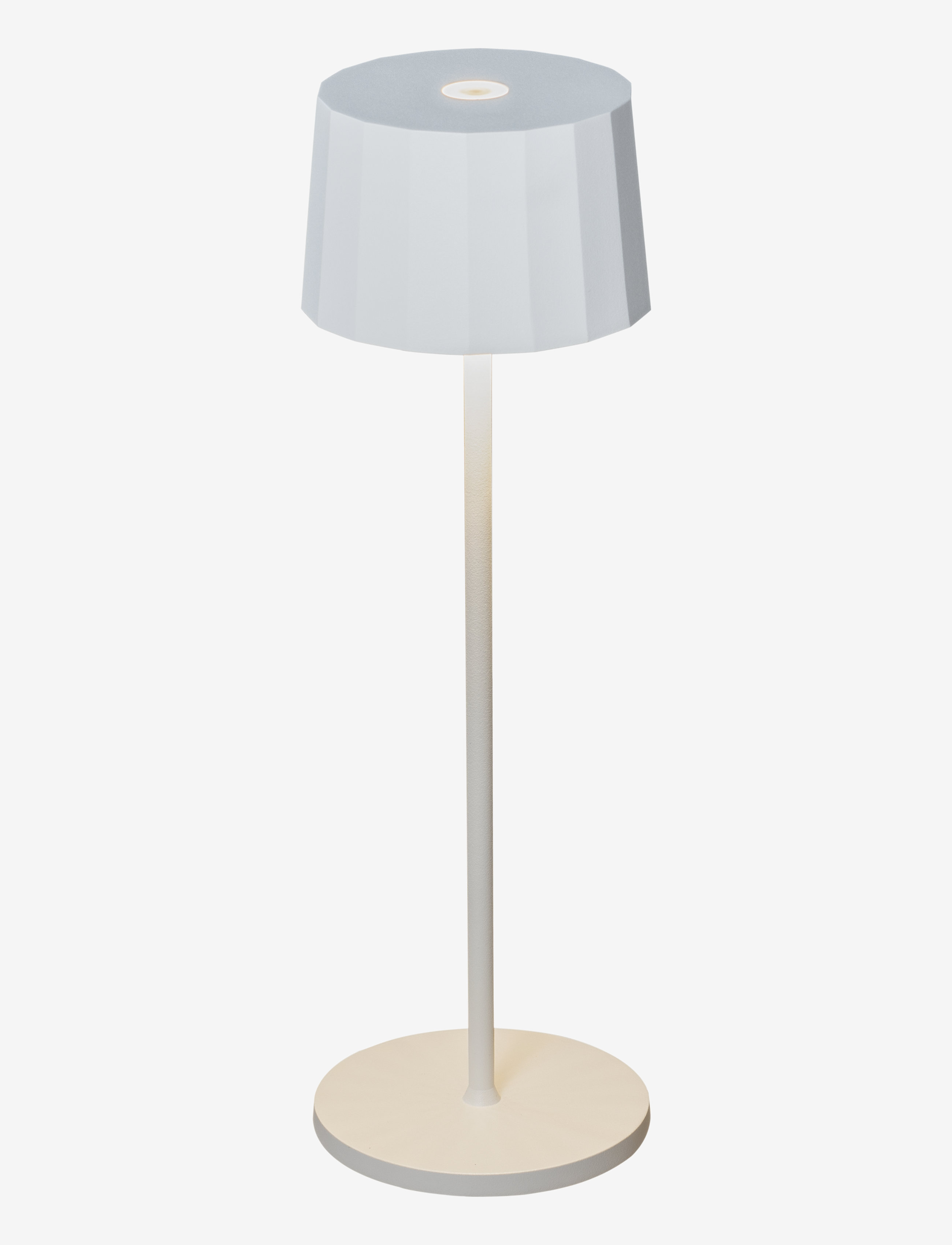 KONSTSMIDE Positano Bordlampe, Rund, Usb, 2700K/3000K, Dæmpbar Weiß - H:35CM - Unisex