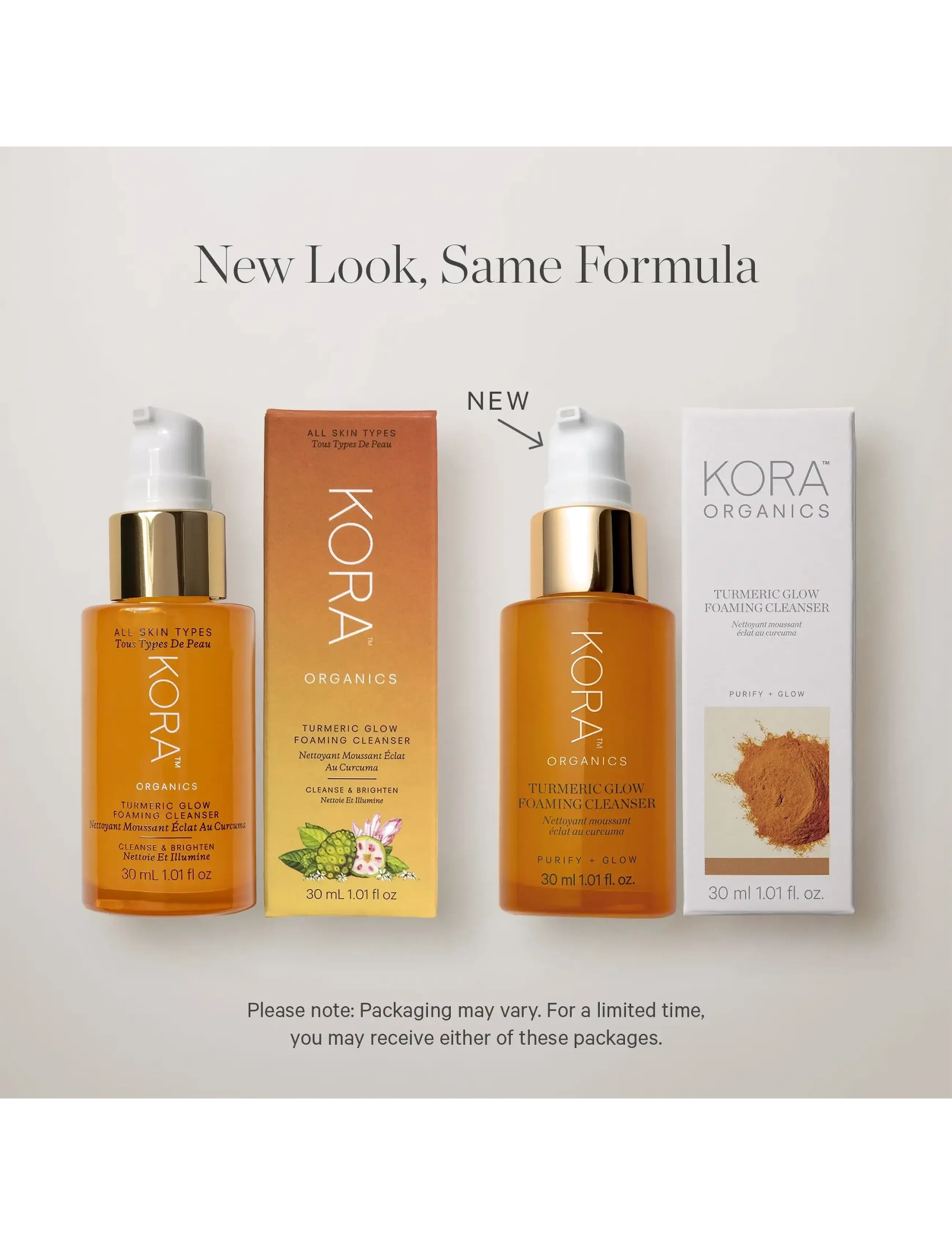 KORA Organics Turmeric Glow Foaming Cleanser rengöring & peeling dam – bild 6