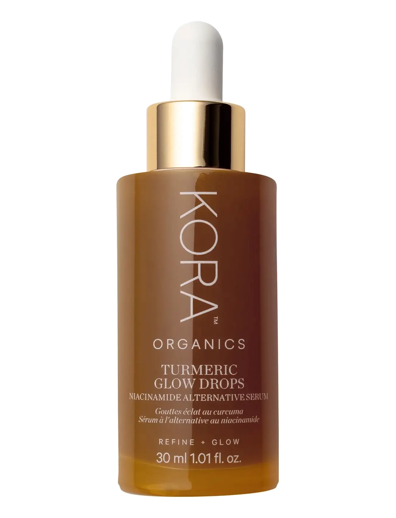 Kora Organics Turmeric Glow Drops Niacinamide Alternative Serum, Serum, Nude, Str: 30 ML
