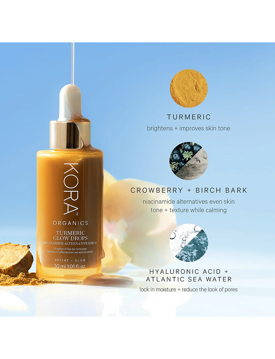Kora Organics - Turmeric Glow Drops Niacinamide Alternative Serum - seerumid - no colour - 4