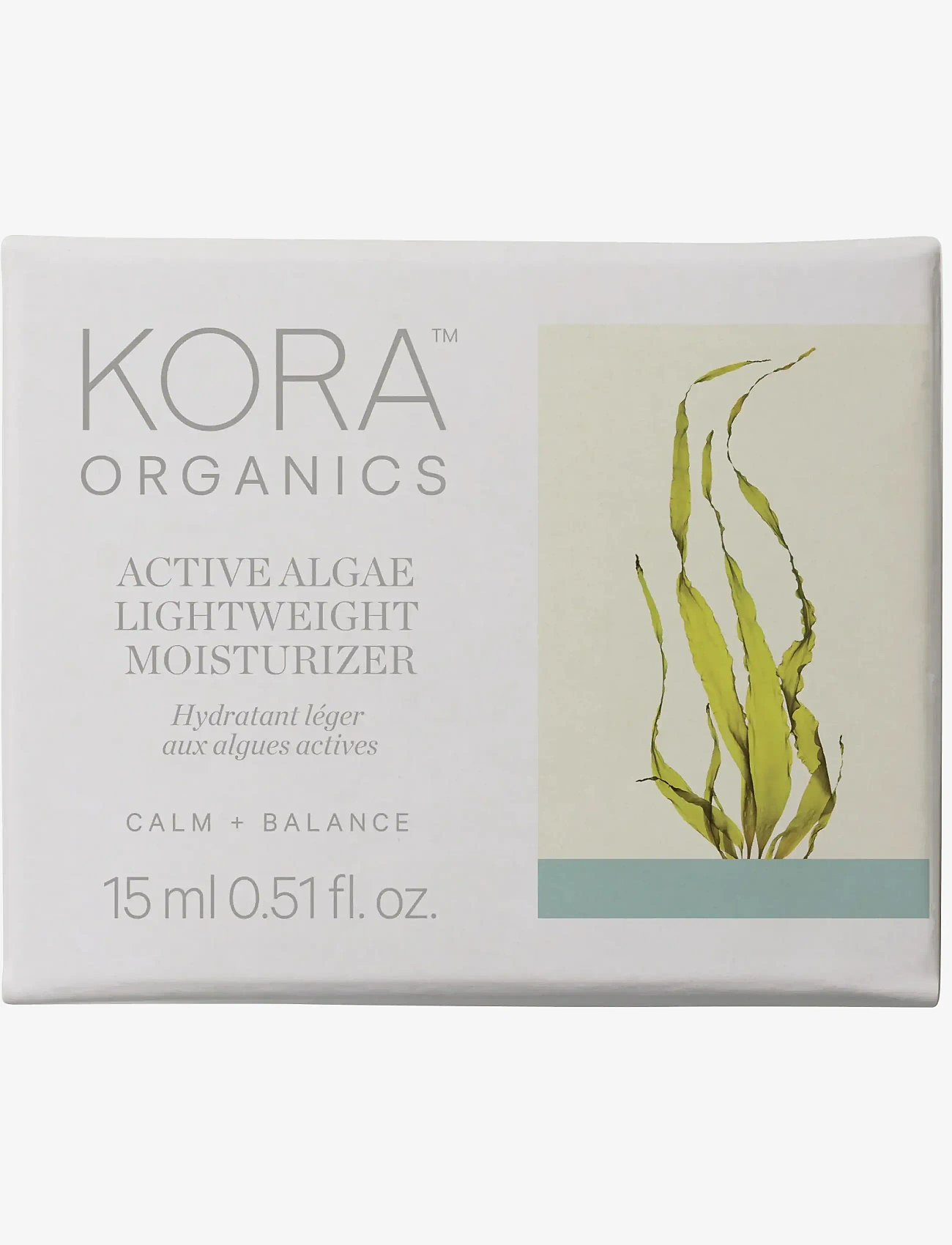 Kora Organics - Active Algae Lightweight Moisturizer 15ml - fuktkrämer - no color1 - 5