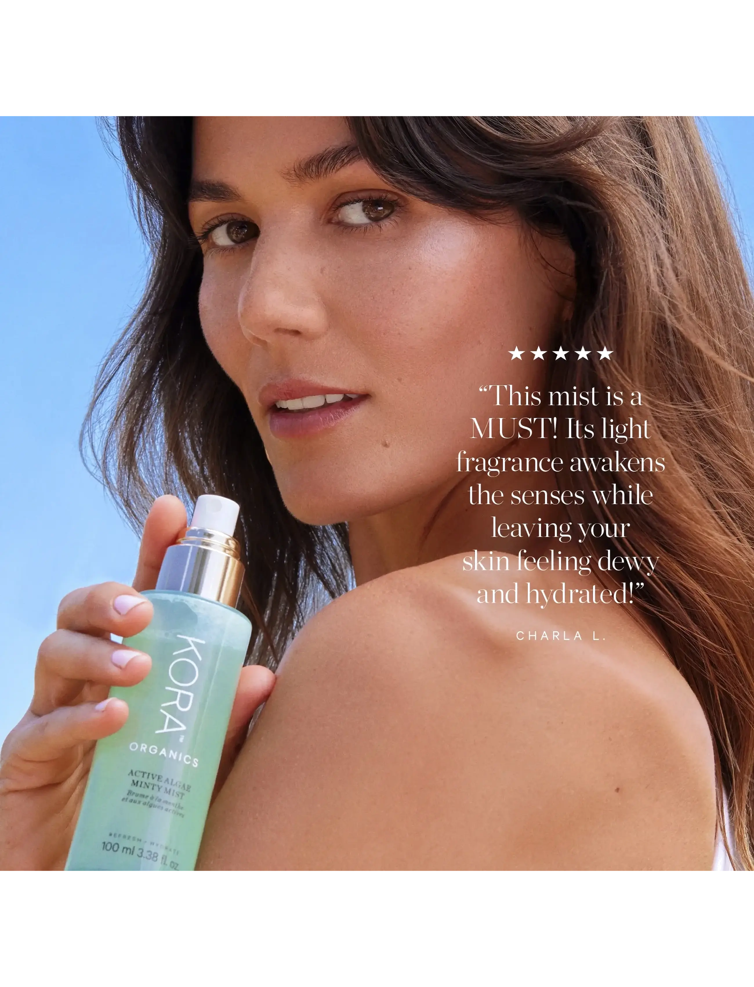 Kora Organics - Minty Mineral Hydration Mist 100ml - ansiktsmist - clear - 2
