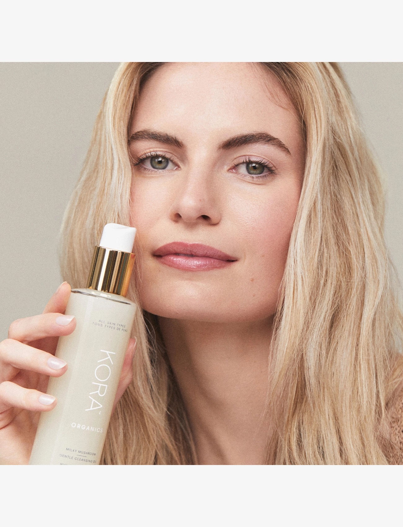 KORA Organics Milky Mushroom Gentle Cleansing Oil rengöring & peeling dam – bild 3