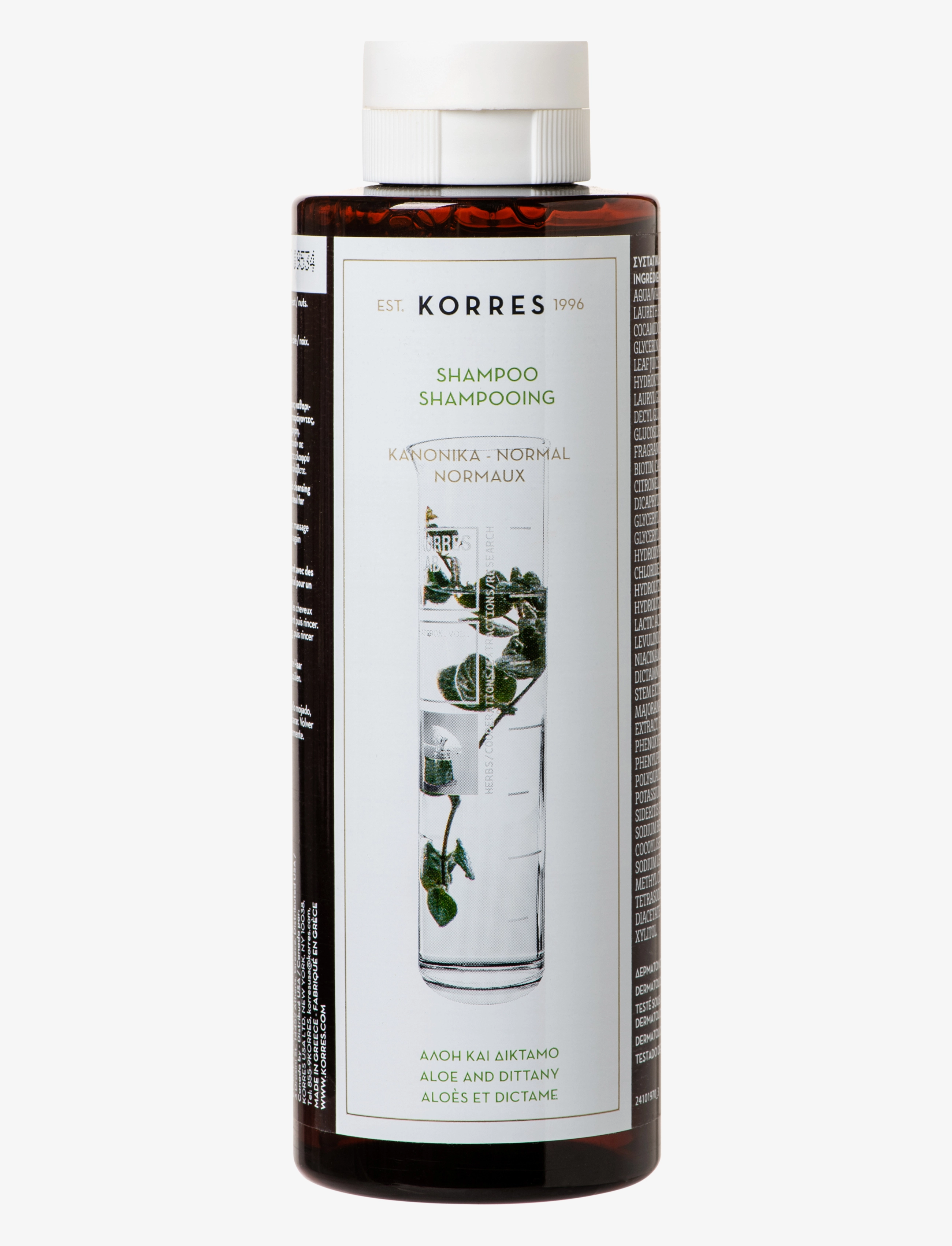 KORRES Aloe + Dittany Shampoo For Normal Hair, Shampoo, Nude, Str: 250 ml