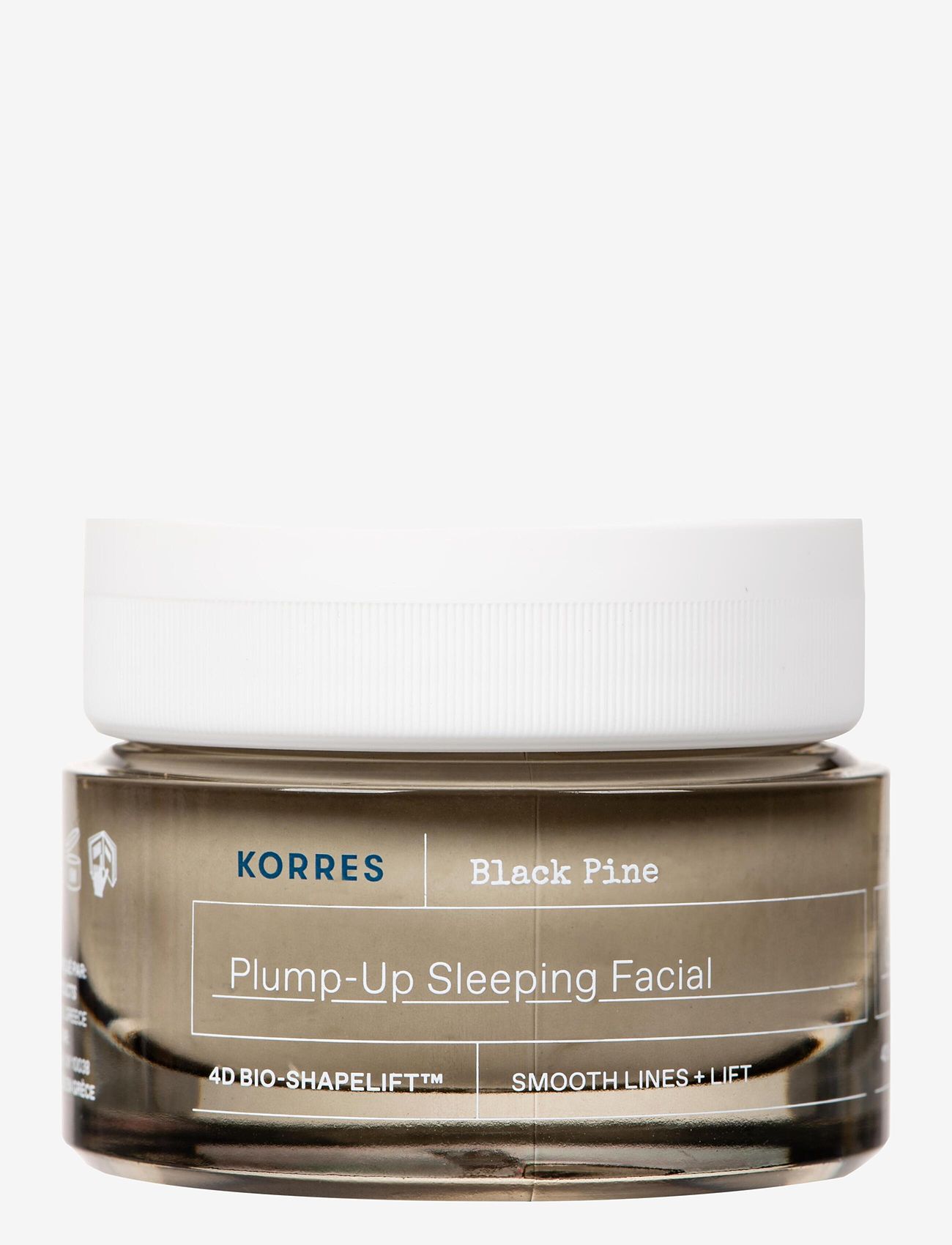 KORRES - Black Pine Plump-Up Sleeping Facial - nattmasker - no color - 1