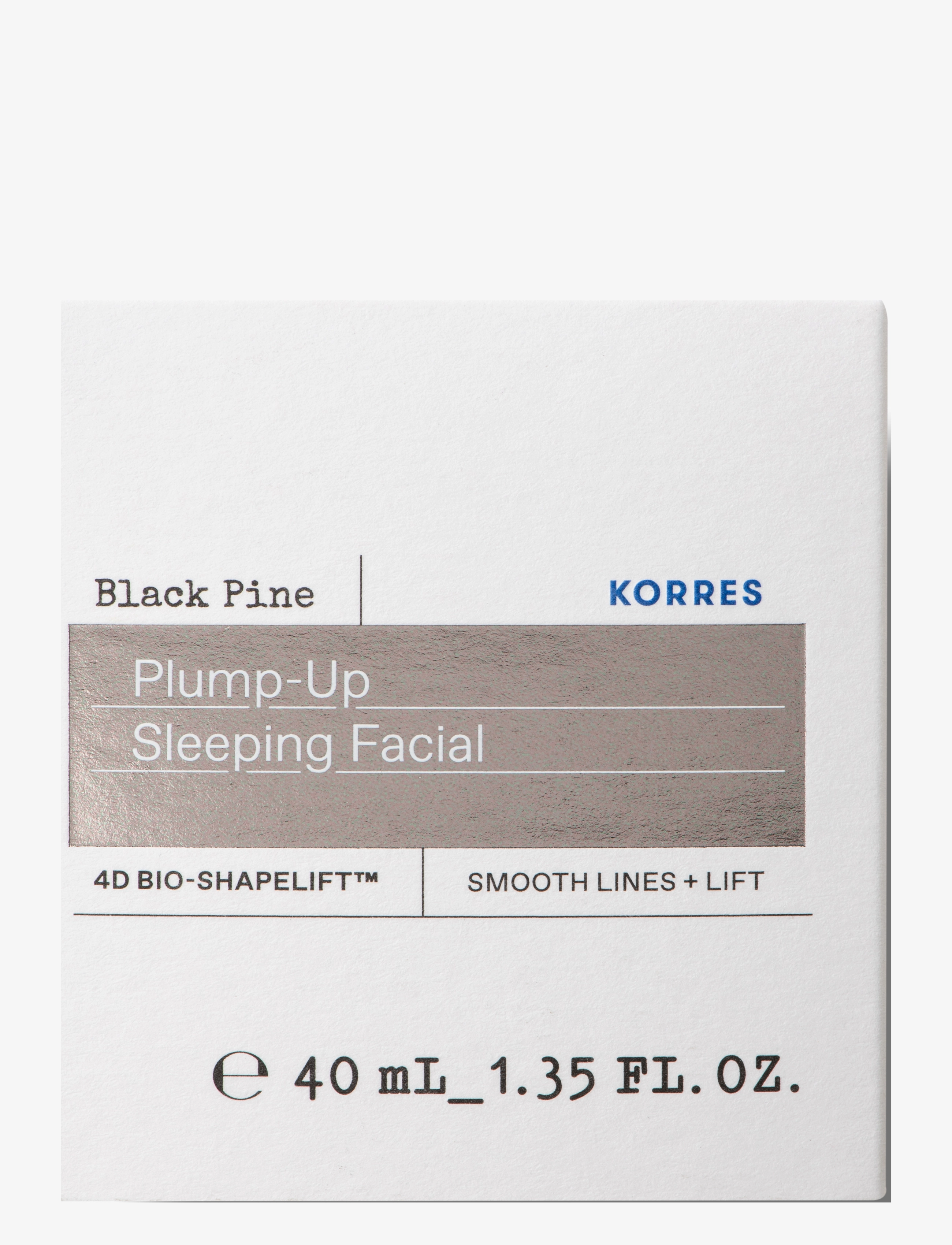 KORRES - Black Pine Plump-Up Sleeping Facial - yönaamiot - no color - 2