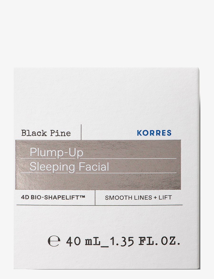 KORRES - Black Pine Plump-Up Sleeping Facial - Öömask - no color - 2