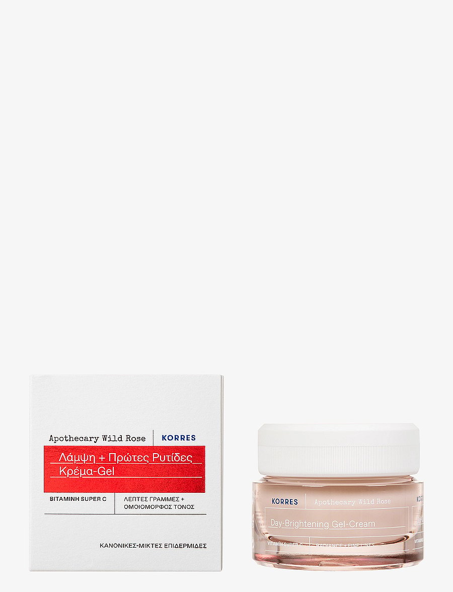 KORRES - Apothecary Wild Rose Day-Brightening Gel-Cream - päevakreemid - no color - 1